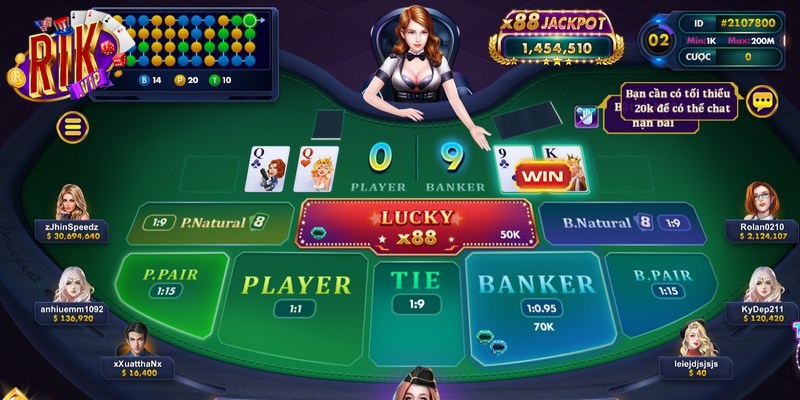 Baccarat Rikvip là cái tên giải trí đình đám và đắt khách nhất