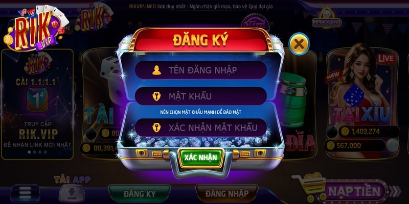 Các bước thực hiện đăng ký Rikvip nhanh chóng, dễ dàng