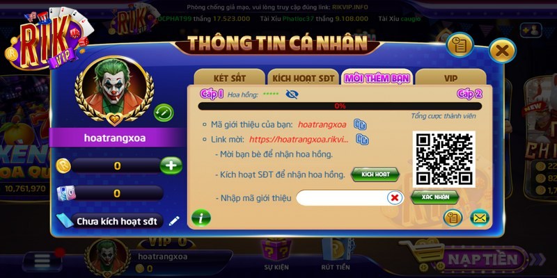 Nhận thưởng từ hệ thống sau khi bạn bè hoàn thành đăng ký và điều kiện