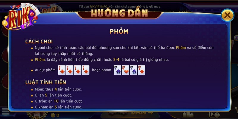 Nắm trọn các thuật ngữ then chốt trong Phỏm để thắng lớn