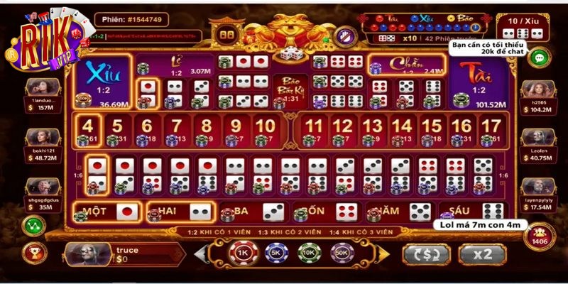 Tài Xỉu cược phụ là hình thức đặt cược bổ sung bên cạnh các cửa cơ bản